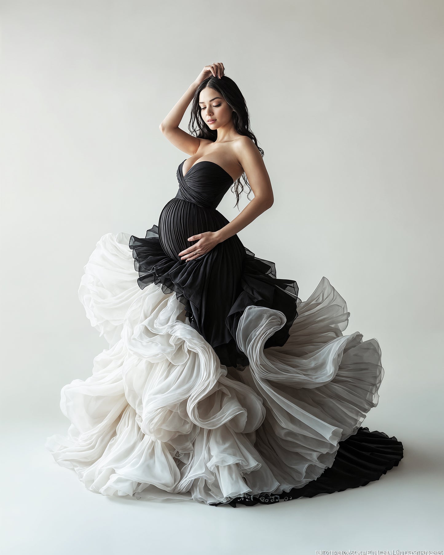 Black Dress Digital Overlays, Photoshop Overlays, Digital Backdrops Set