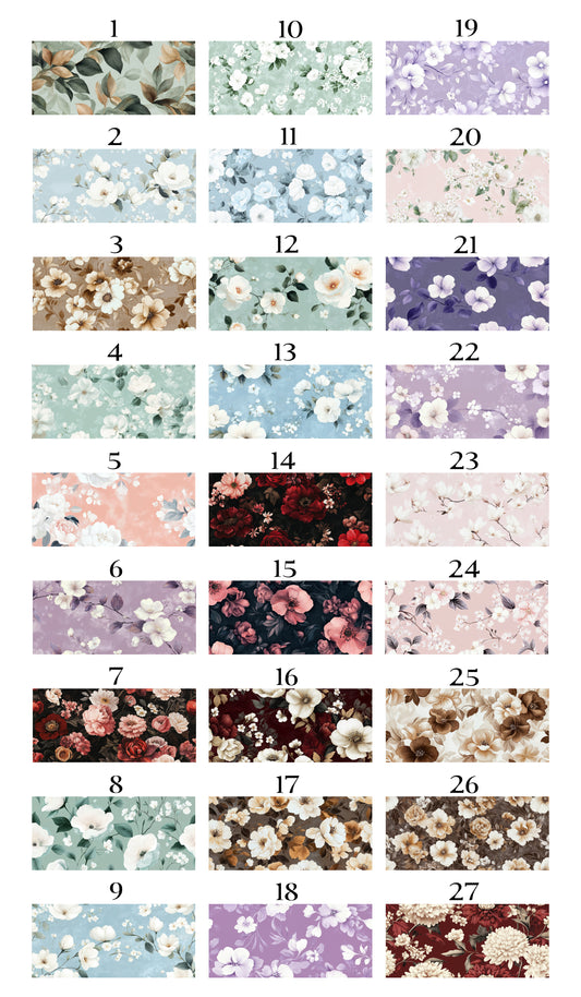 Chiffon Graphic Fabric - 5 Sets