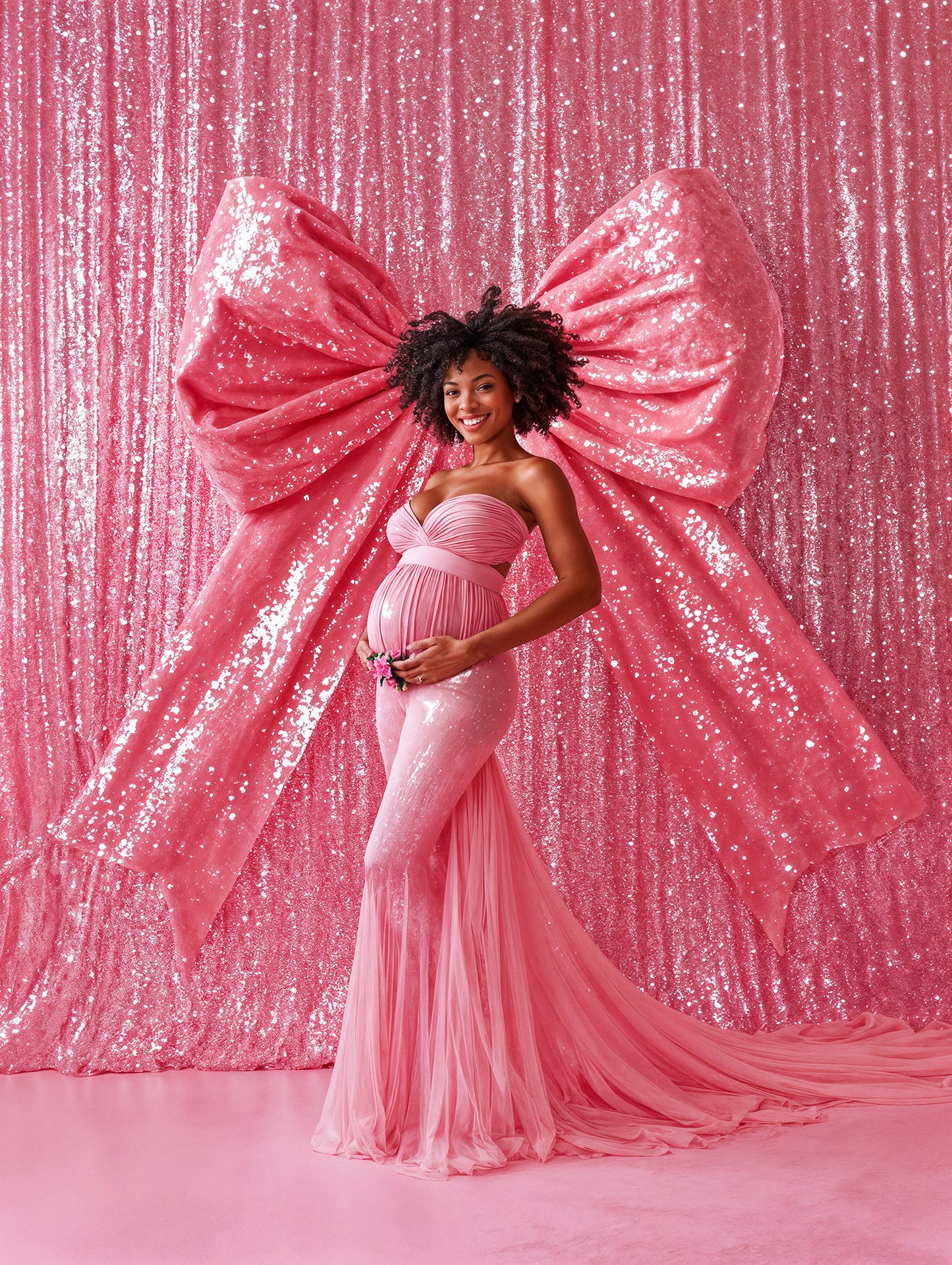Conjunto de cenário digital Sparkly Bows
