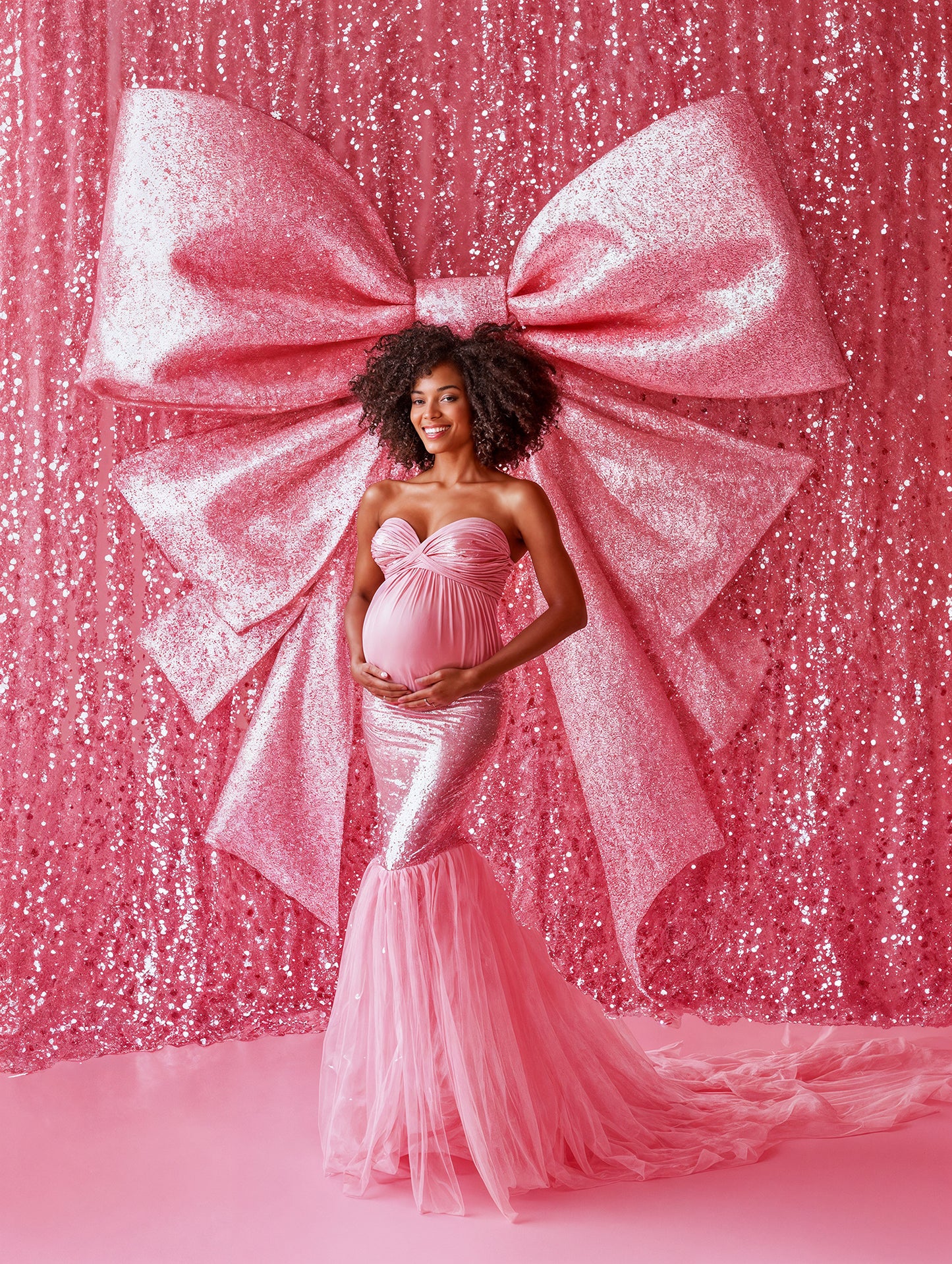 Conjunto de cenário digital Sparkly Bows