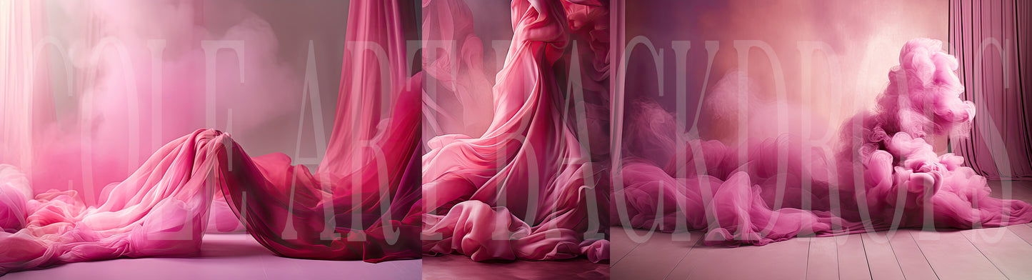 Conjunto de telas fluidas en rosa "Llévame lejos". Fondos digitales, fondos de maternidad, texturas para fondos de estudio, texturas de bellas artes y texturas para Photoshop.