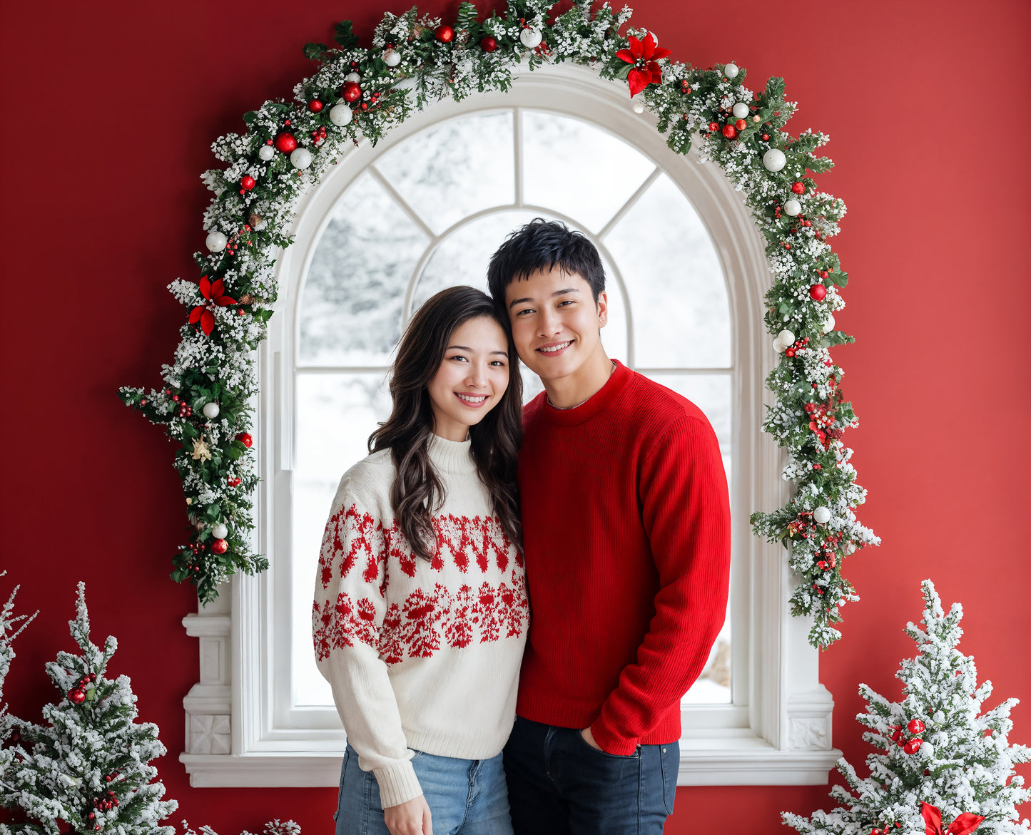 Christmas Vibes Digital Backdrops, Christmas Digital Backdrops Set