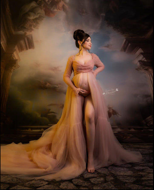 Fondo impreso Nubes Renacentistas 8, fondos de tela, fondo de barrido impreso, fondos para fotografía