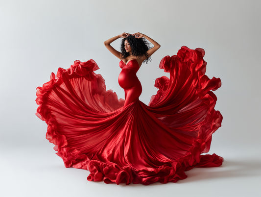 Red Dress Digital Overlays, Photoshop Overlays, Digital Backdrops Set