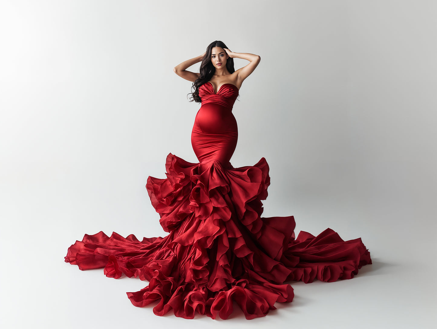 Red Dress Digital Overlays, Photoshop Overlays, Digital Backdrops Set