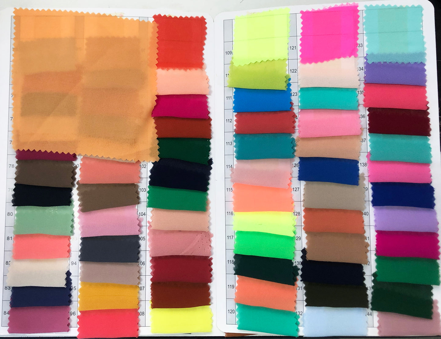 Conjuntos de telas de gasa de color liso