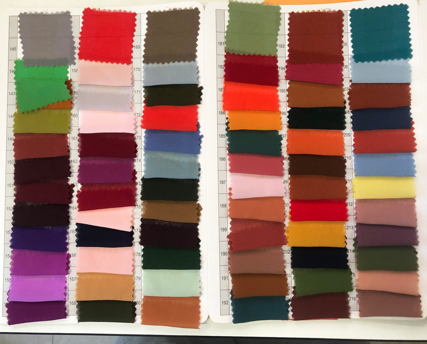 Conjuntos de telas de gasa de color liso