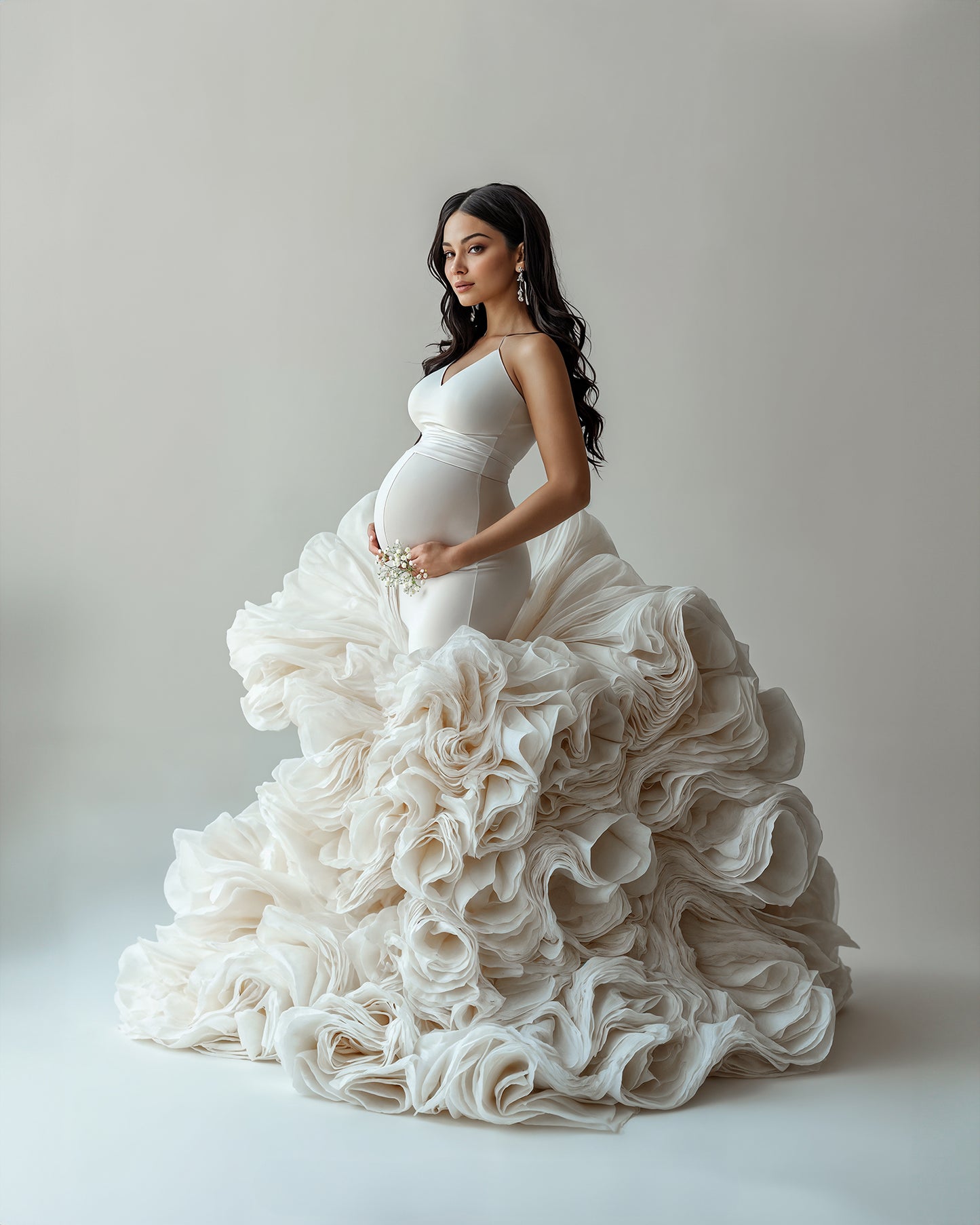 White Dress Digital Overlays, Photoshop Overlays, Digital Backdrops Set