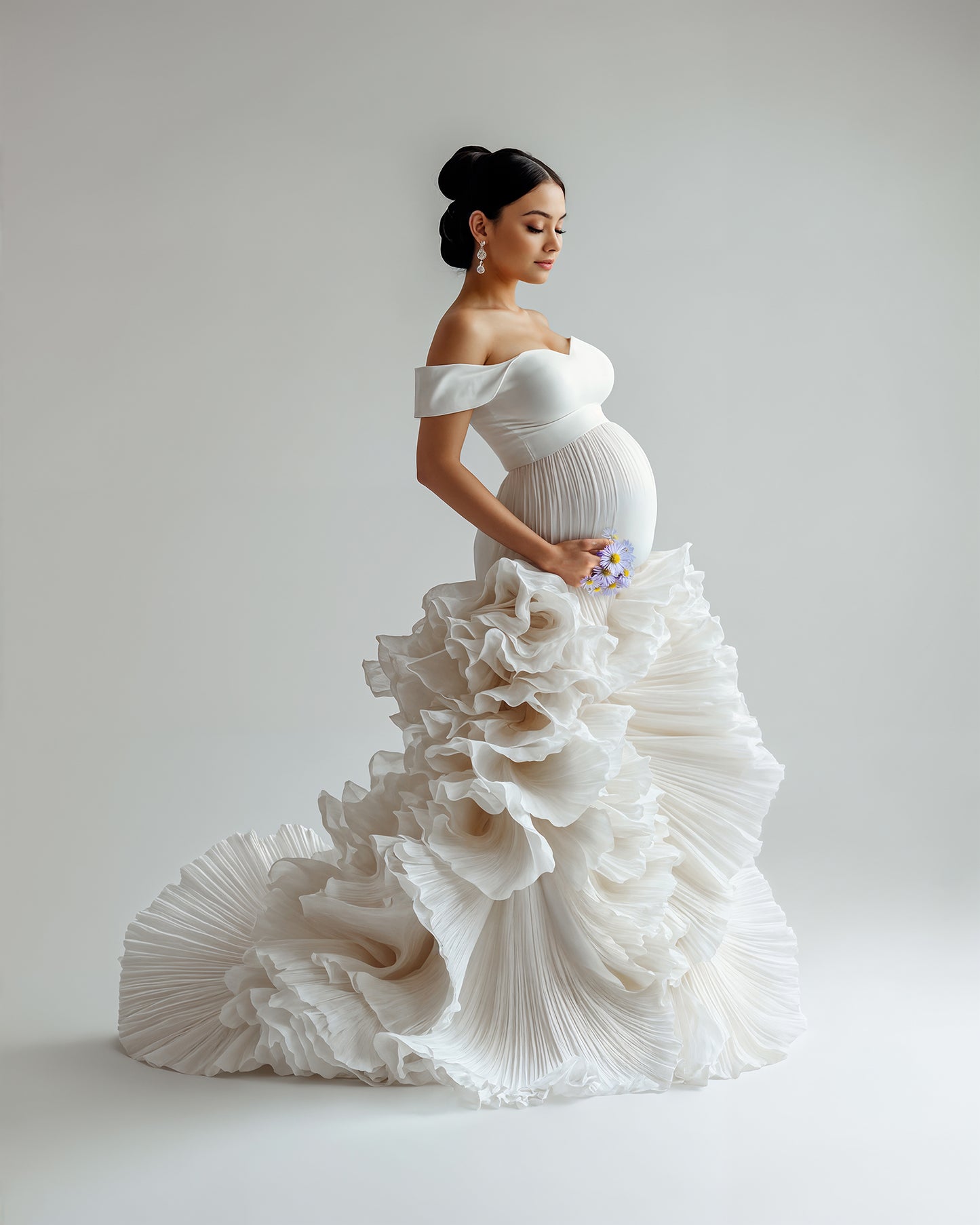 White Dress Digital Overlays, Photoshop Overlays, Digital Backdrops Set