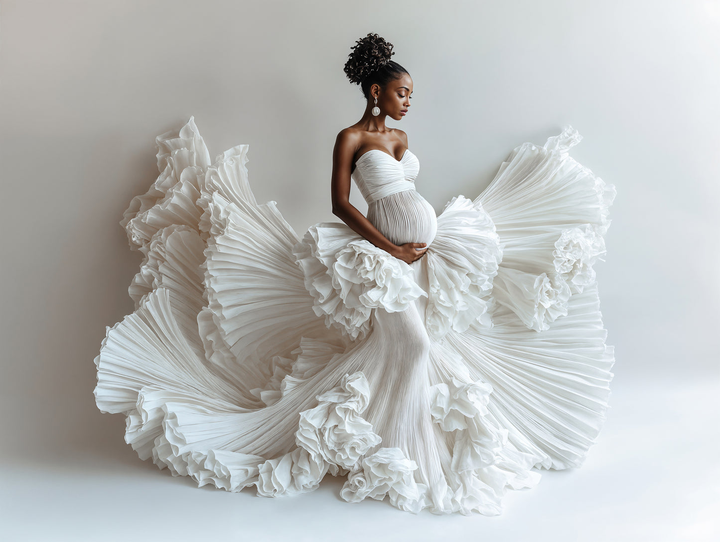 White Dress Digital Overlays, Photoshop Overlays, Digital Backdrops Set