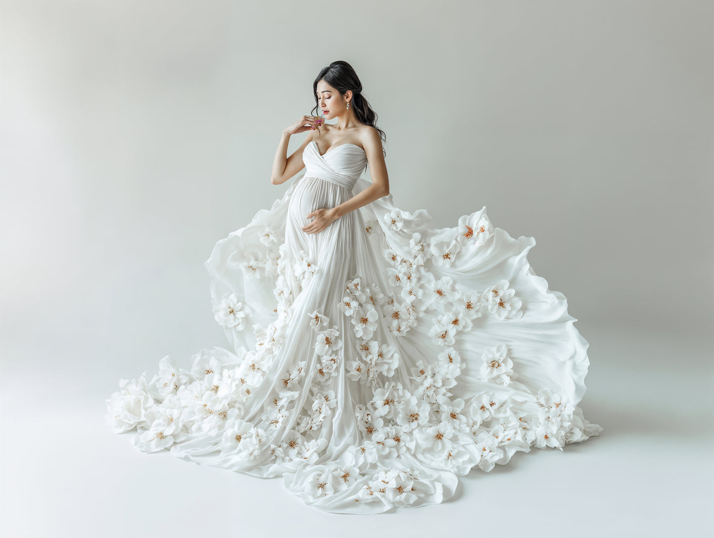 White Dress Digital Overlays, Photoshop Overlays, Digital Backdrops Set