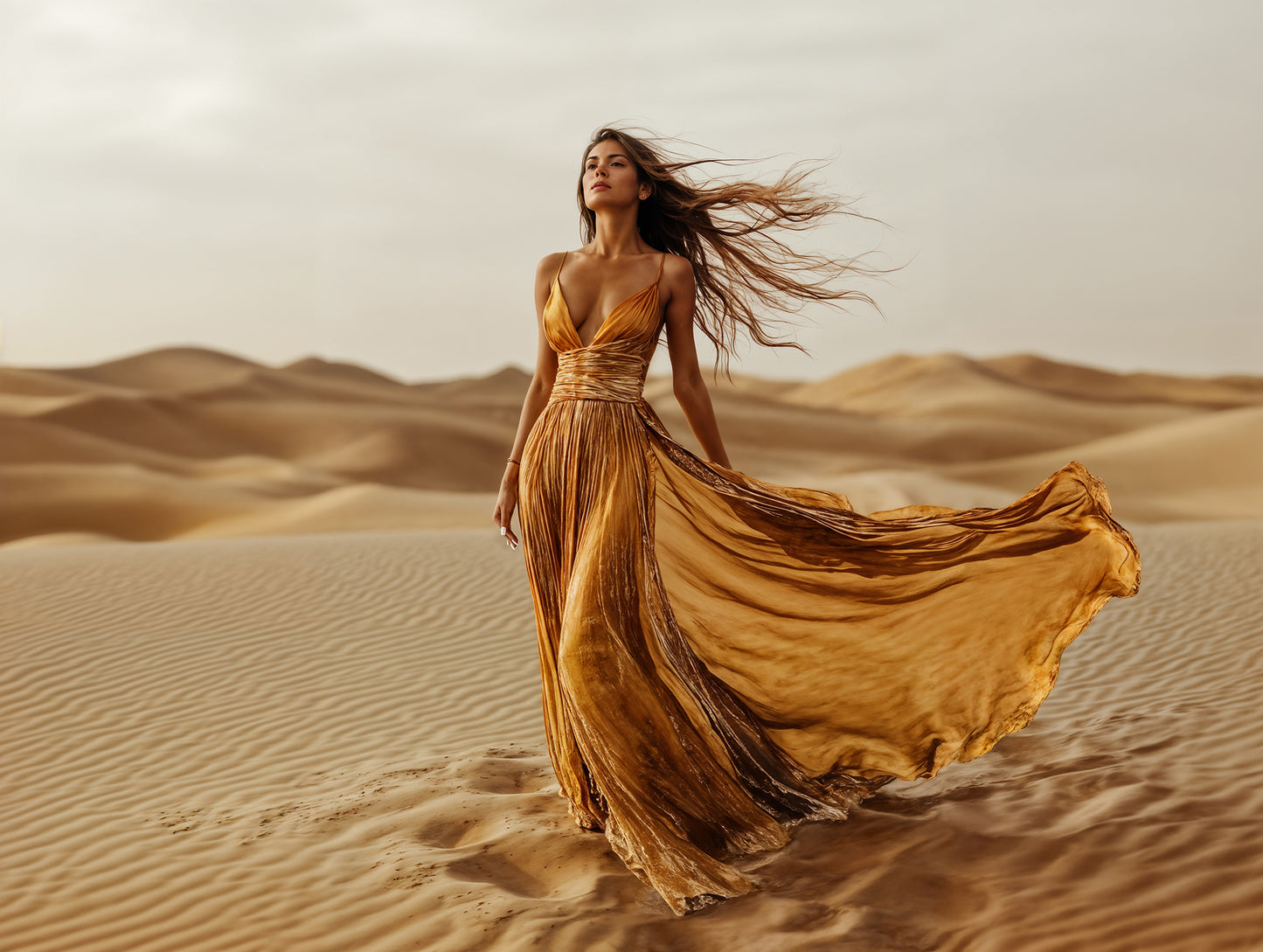 Overcast Desert Digital Backdrop Set