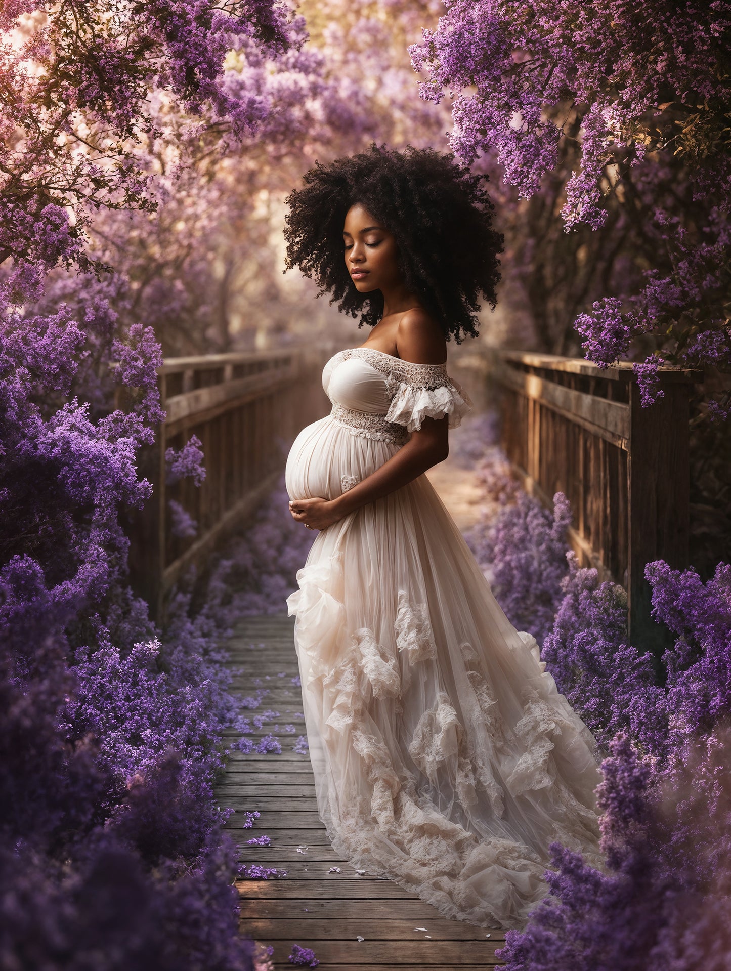 Conjunto de cenário digital Lilac Bridges