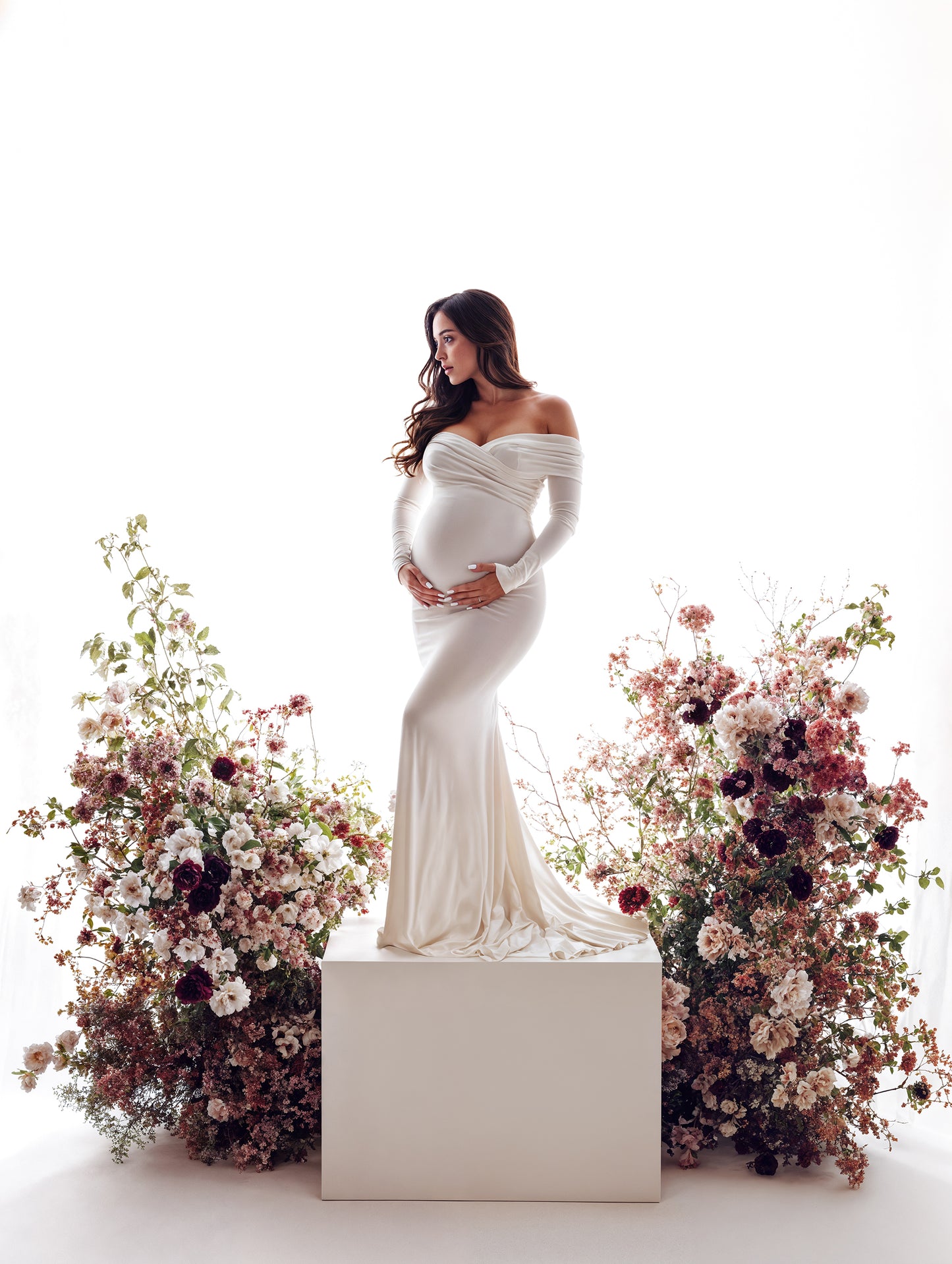 Conjunto de cenário digital Floral Goddess Podium