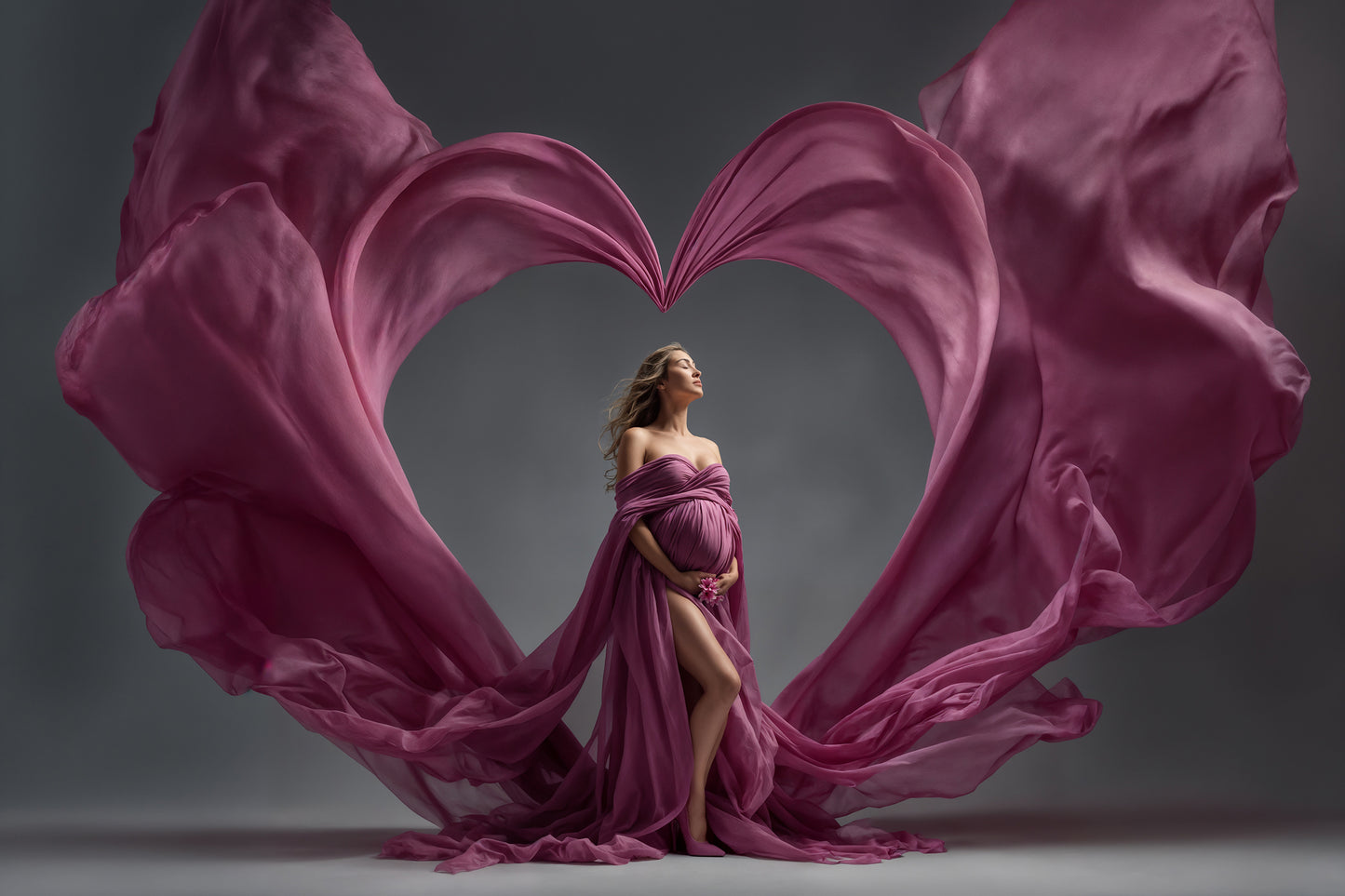 I Heart U Digital Backdrop Set