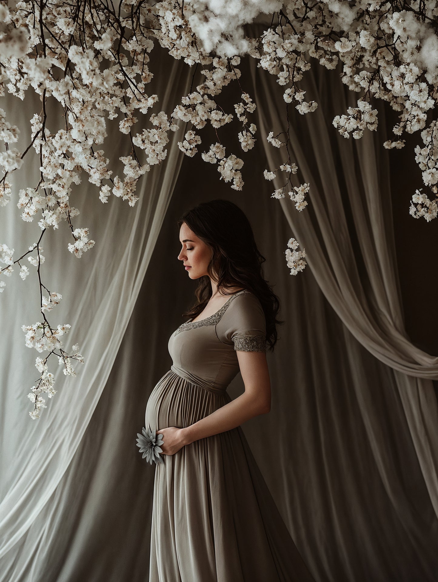 Conjunto de cenário digital Serene Drapes