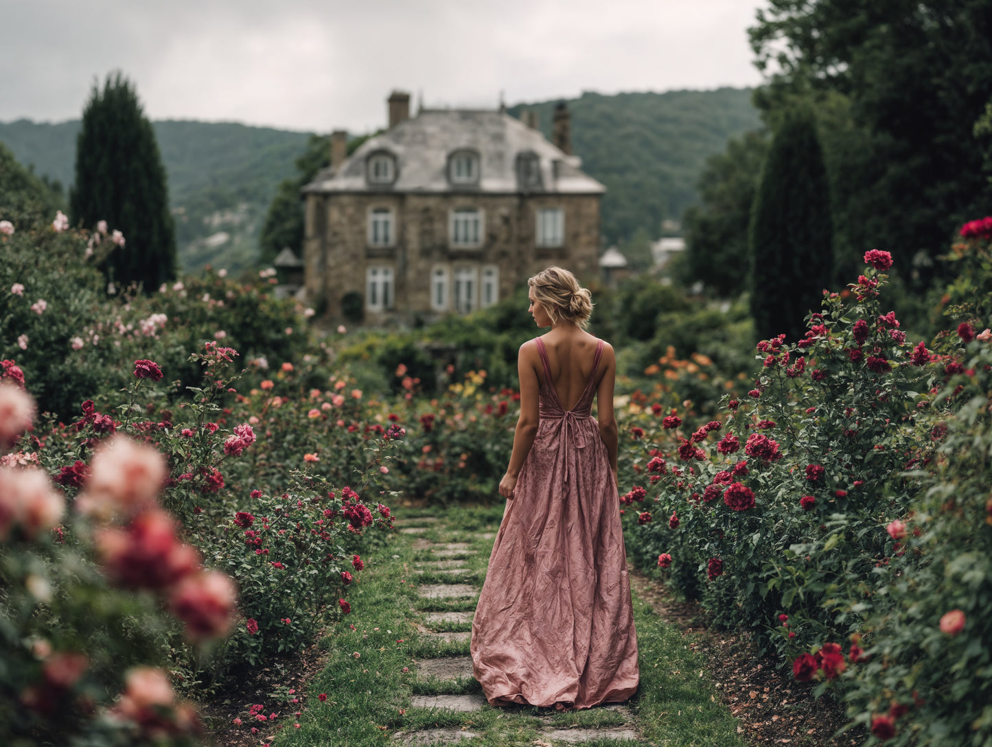 Rose House Digital Backdrop Set