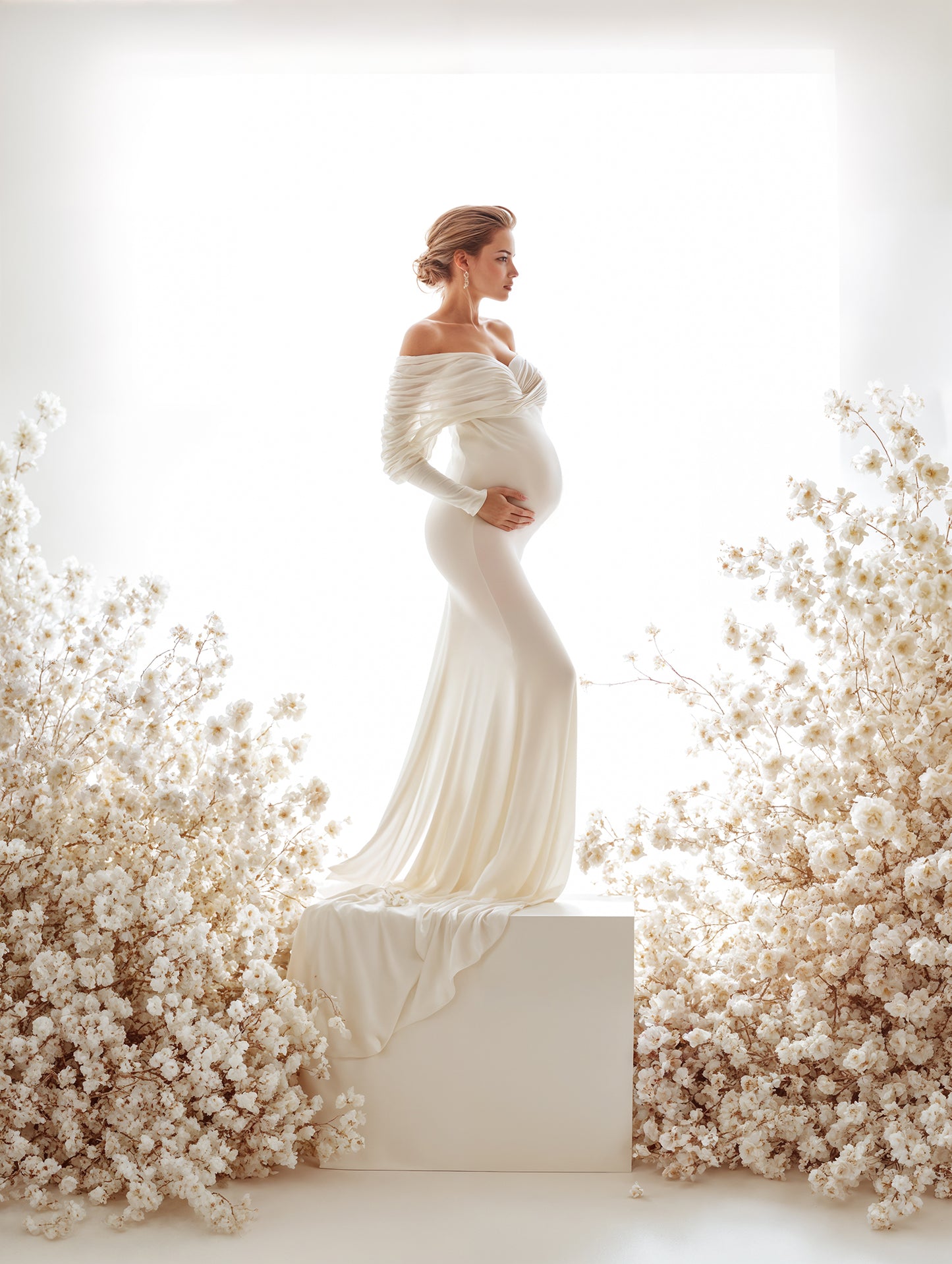 Conjunto de cenário digital Floral Goddess Podium