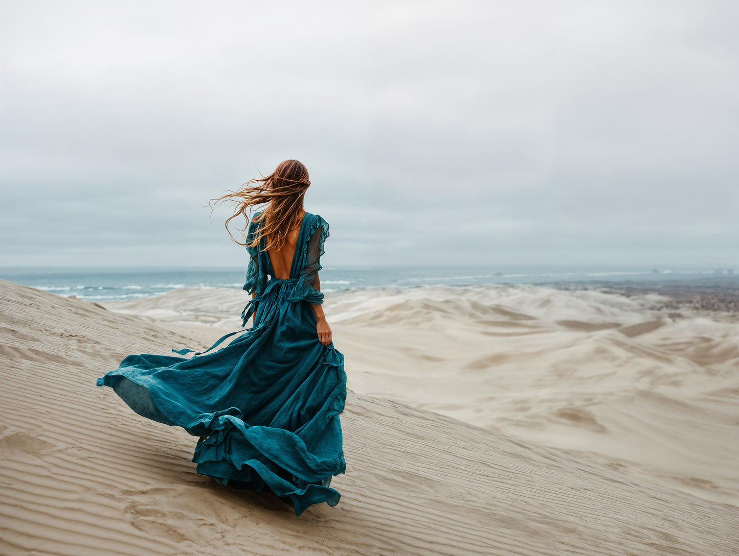Overcast Desert Digital Backdrop Set