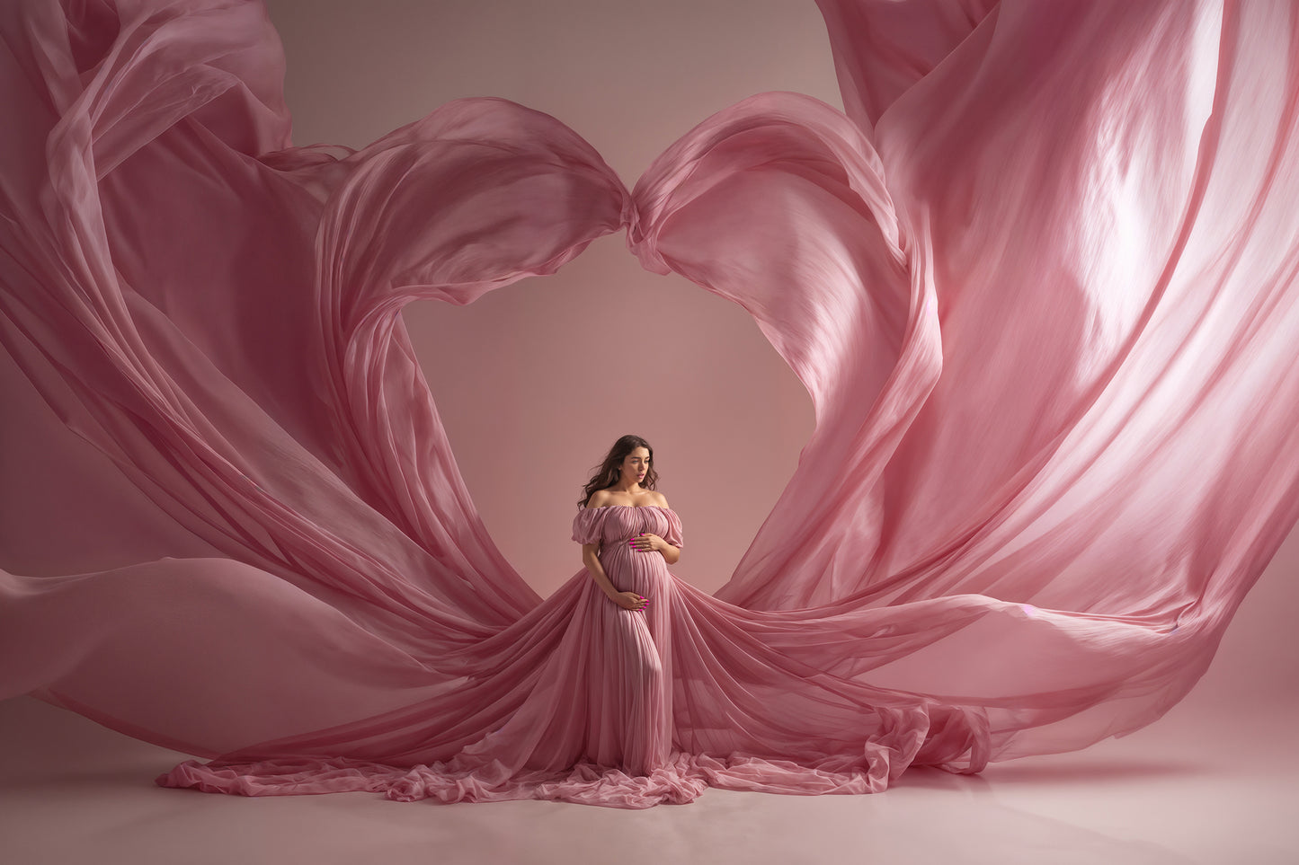 I Heart U Digital Backdrop Set