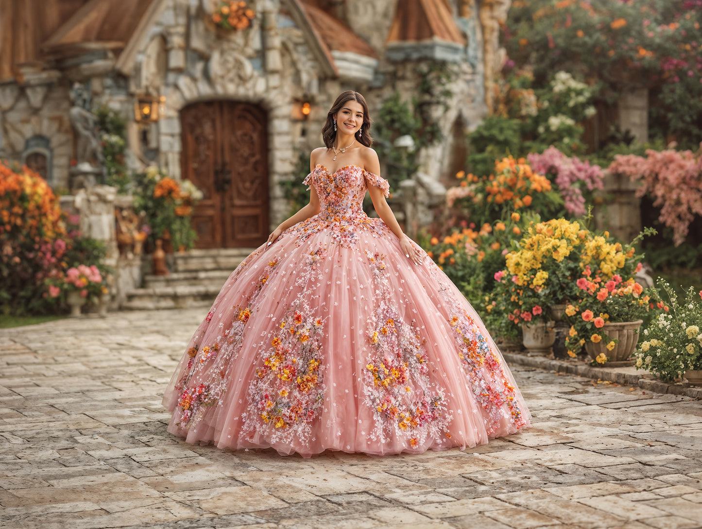 Conjunto de cenário digital do Castelo da Princesa