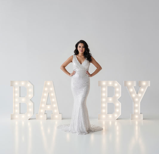 Baby Sign Neutrals Digital Backdrop Set