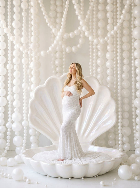 Pearly Shells Digital Backdrop Set