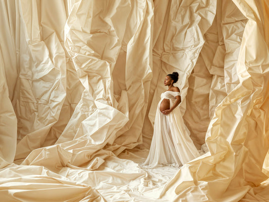 Fondo digital de papel arrugado blanco