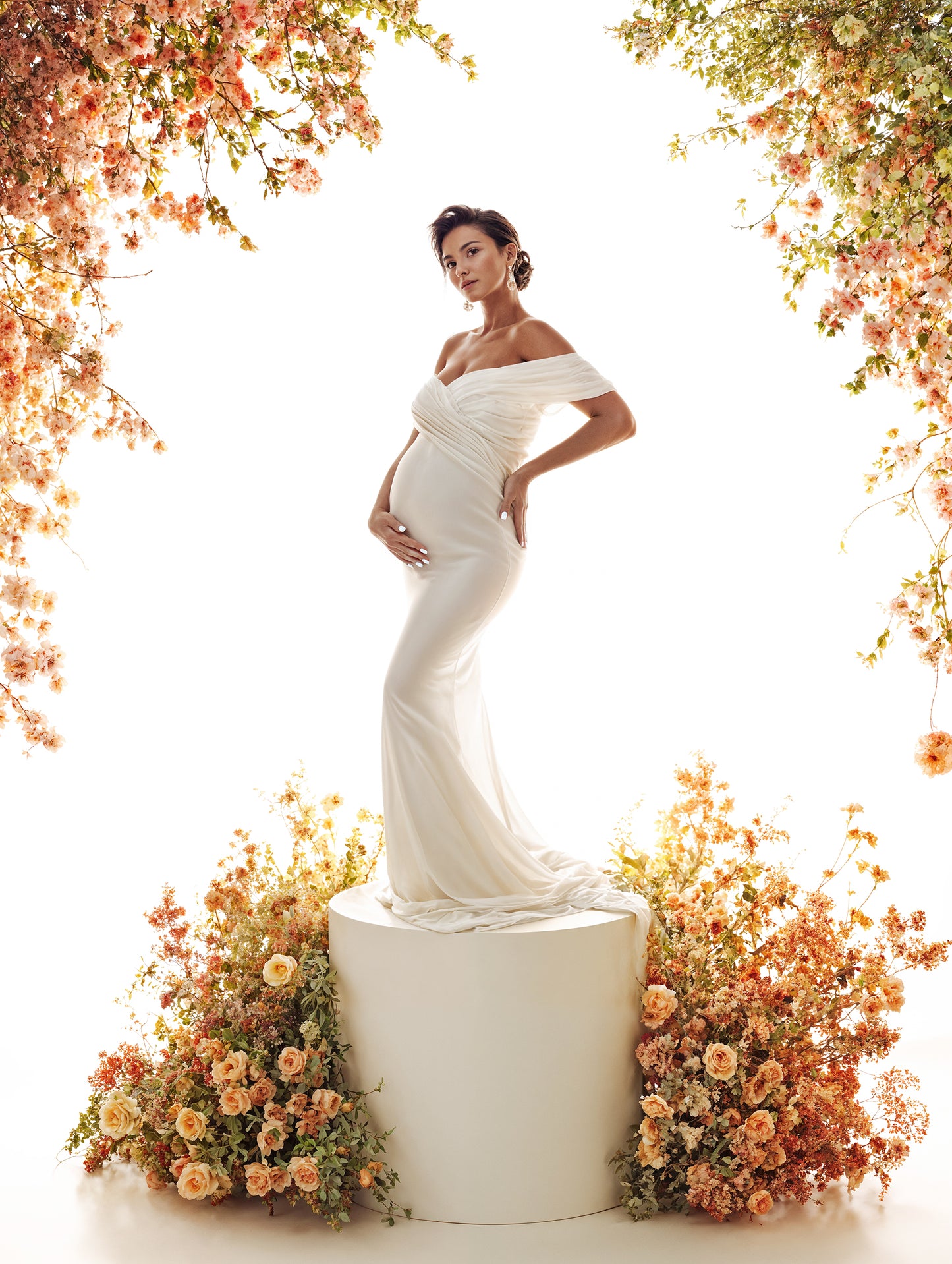 Conjunto de cenário digital Floral Goddess Podium