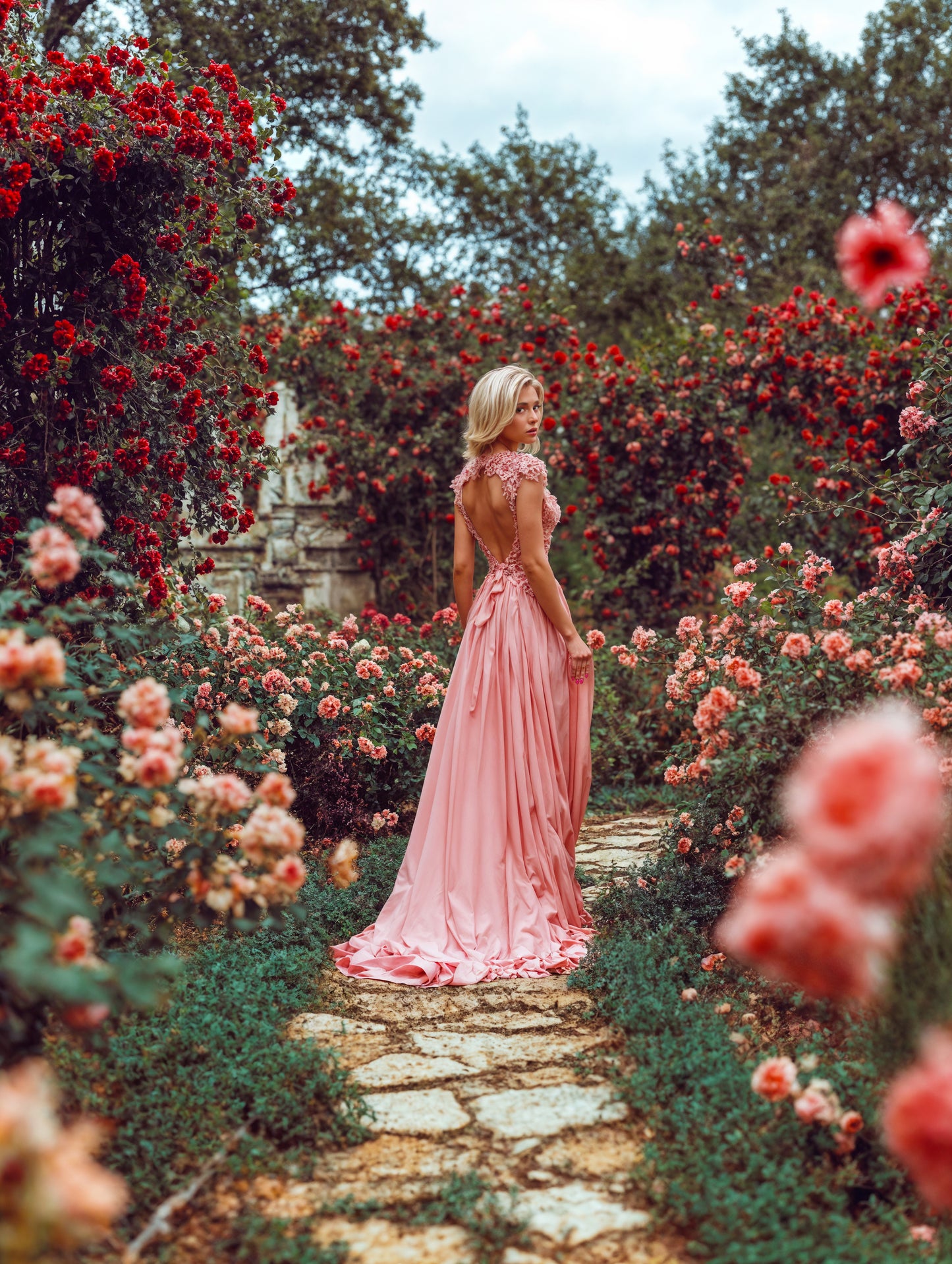 Rose Gardens Digital Backdrop Set