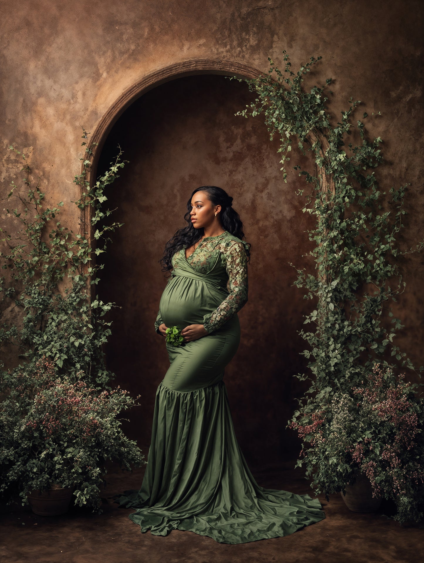 Ivy Green Arch Digital Backdrop Set