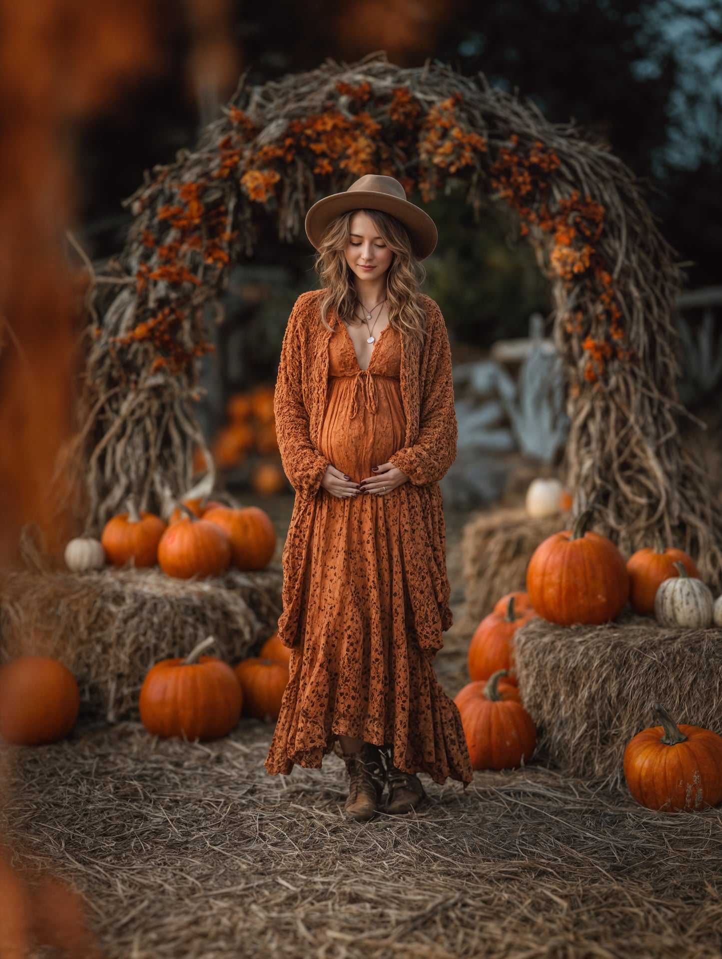 Pumpkin Patch Digital Backdrop Set