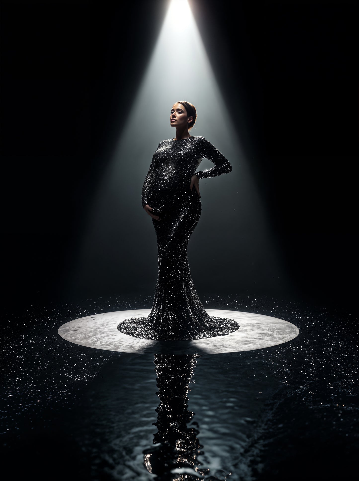 Black Waters Digital Backdrop Set