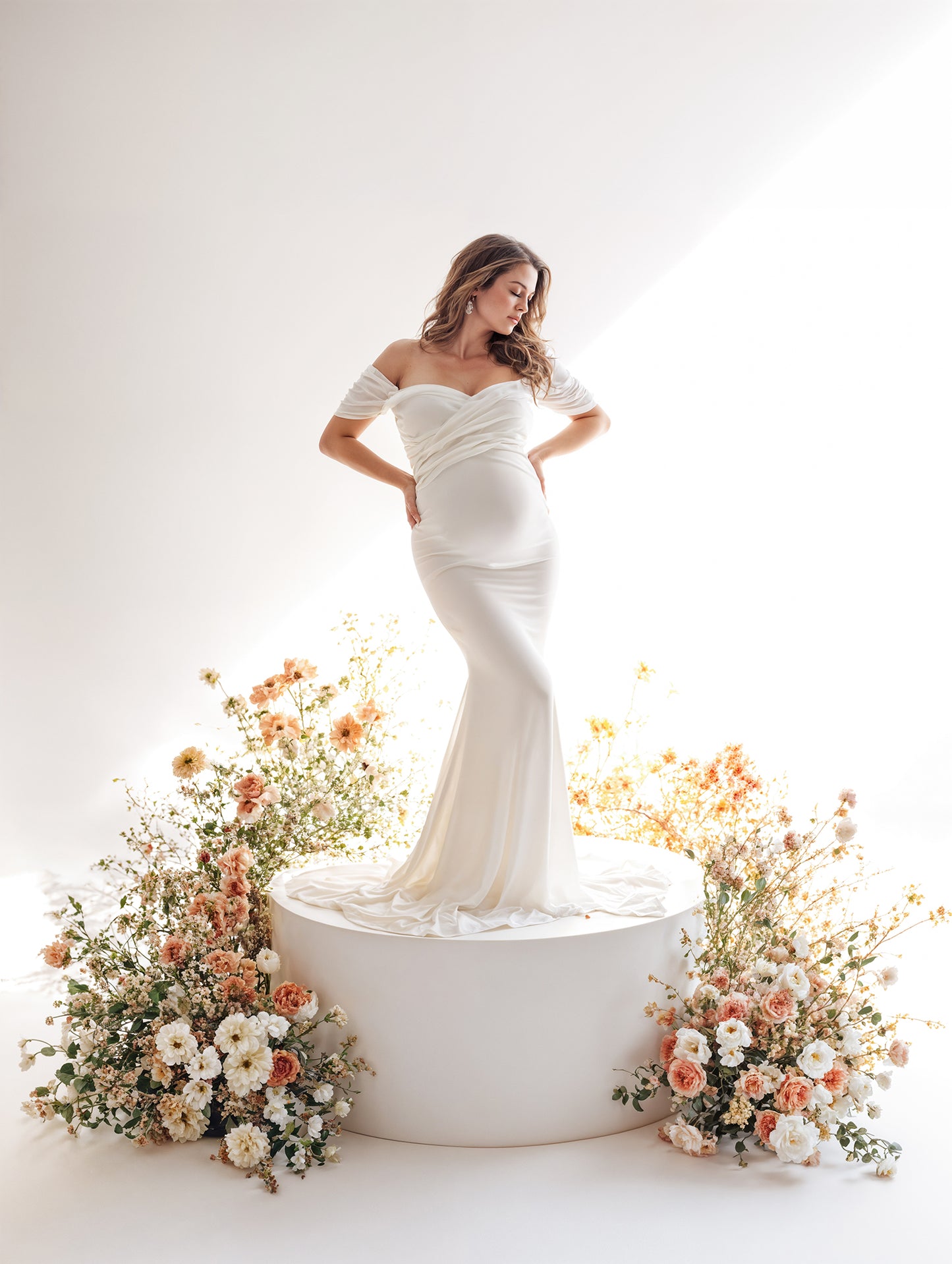 Conjunto de cenário digital Floral Goddess Podium
