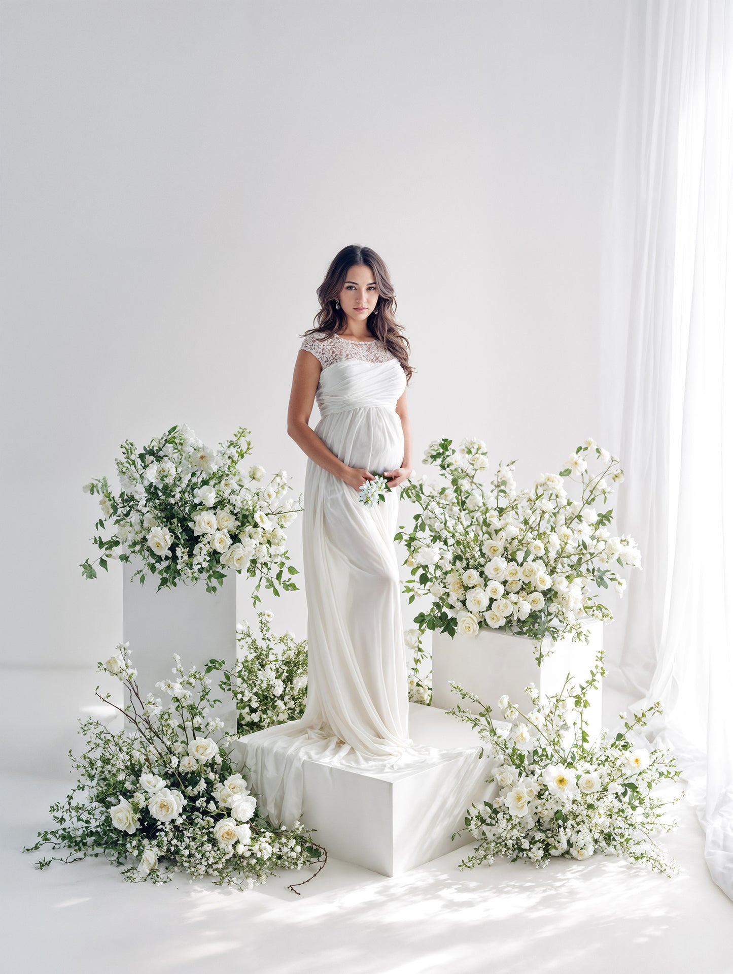 Flower Podiums Digital Backdrop Set