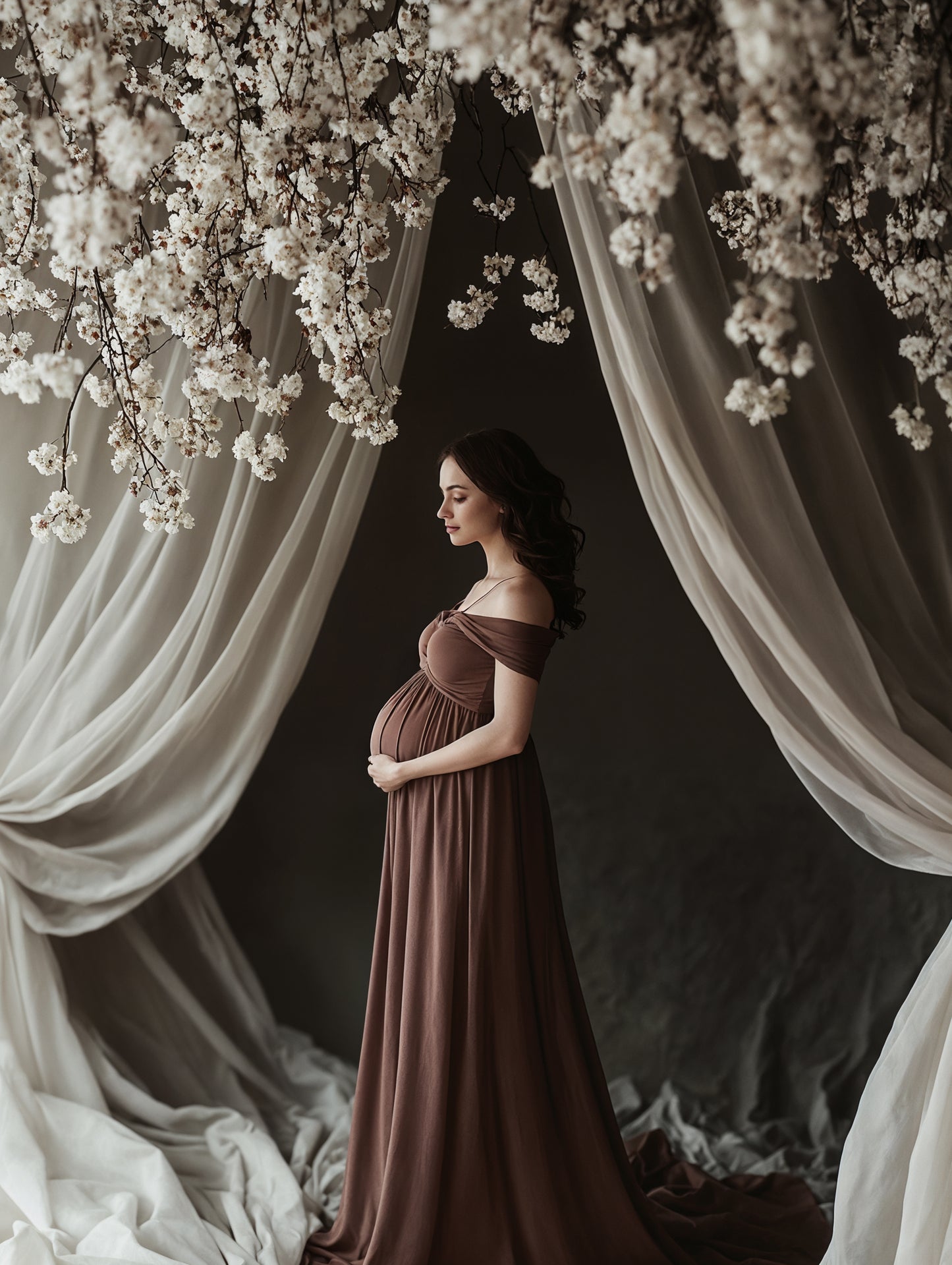 Conjunto de cenário digital Serene Drapes