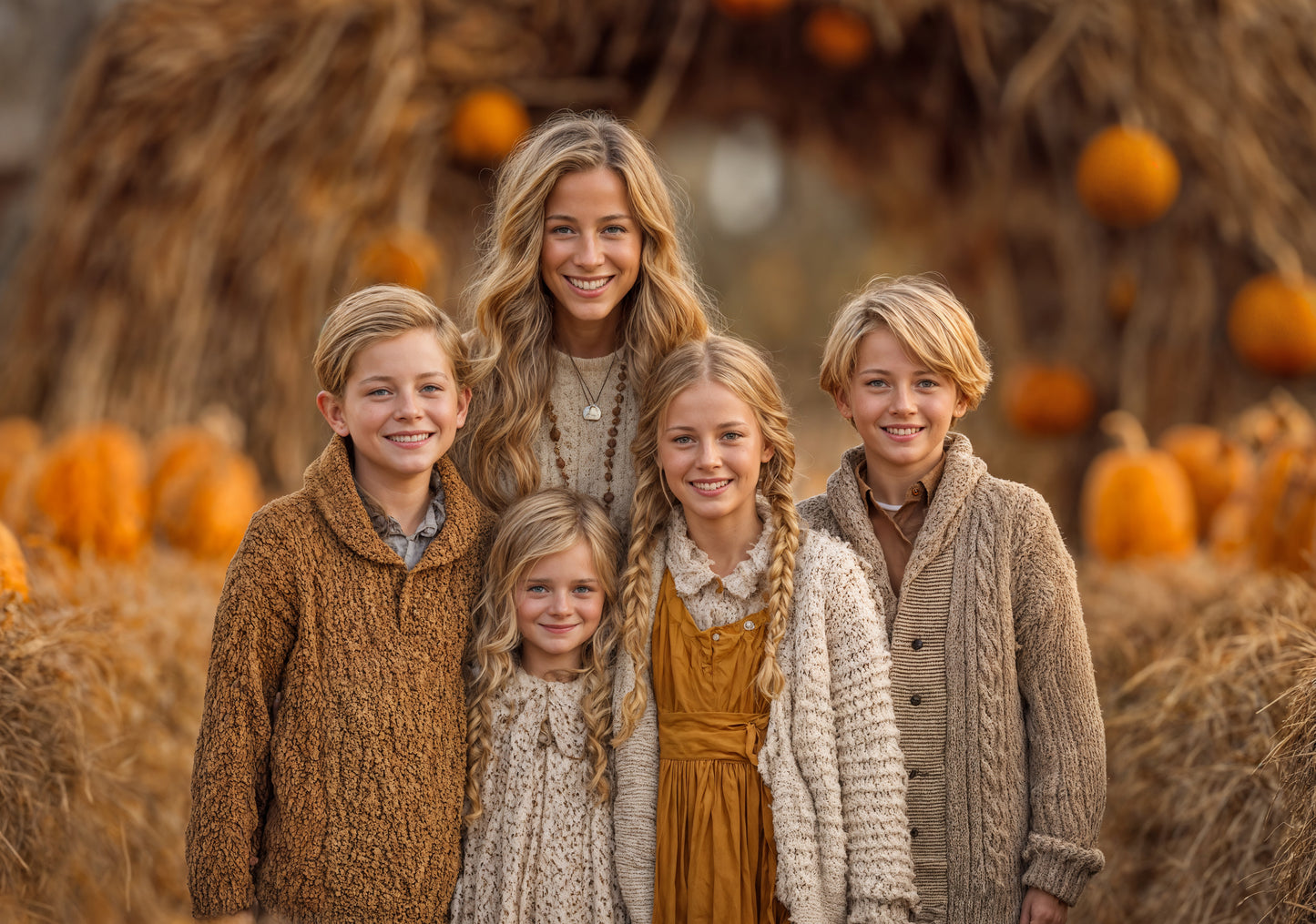 Pumpkin Patch Digital Backdrop Set