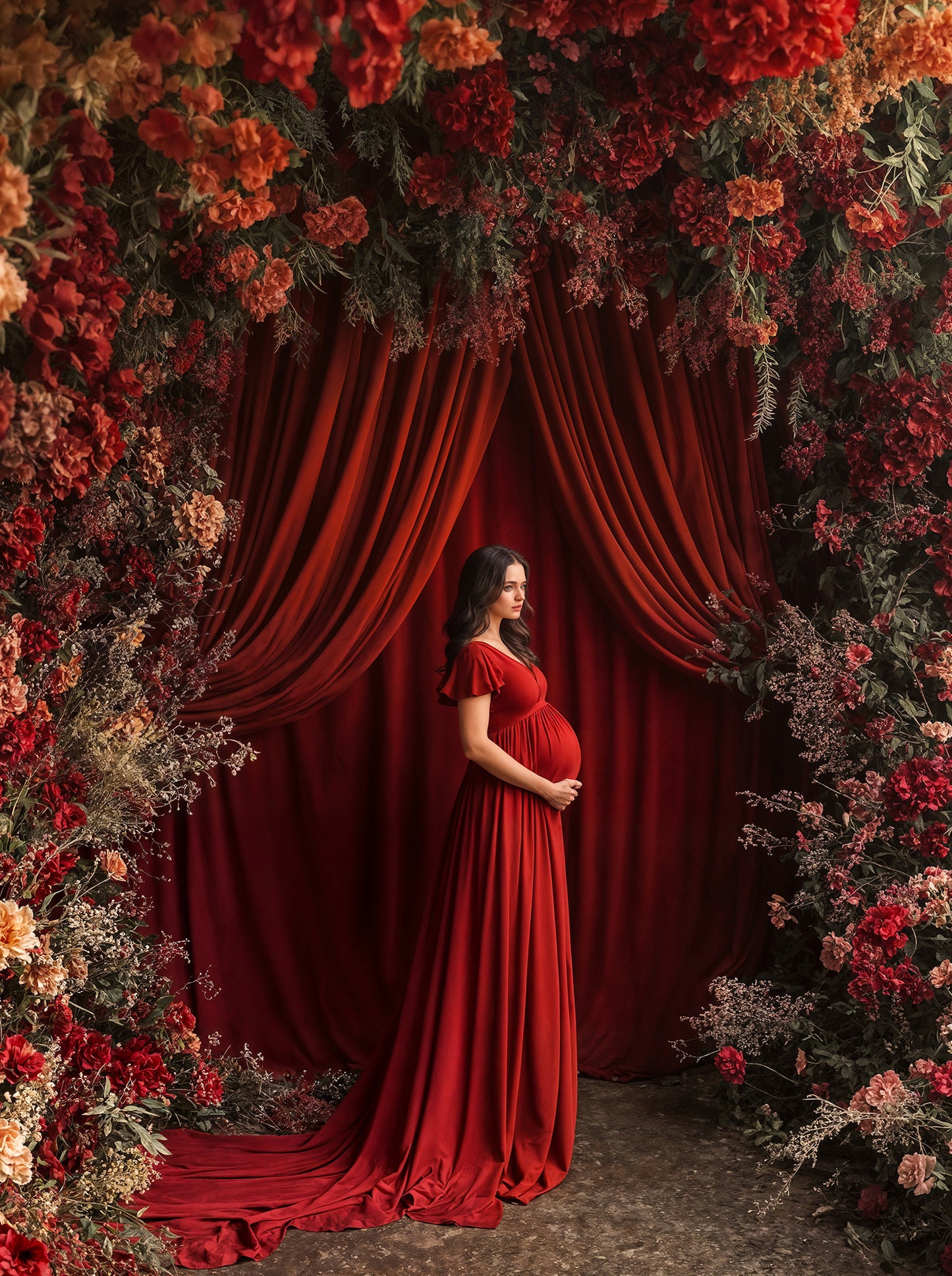 Conjunto de cenário digital Floral Bella