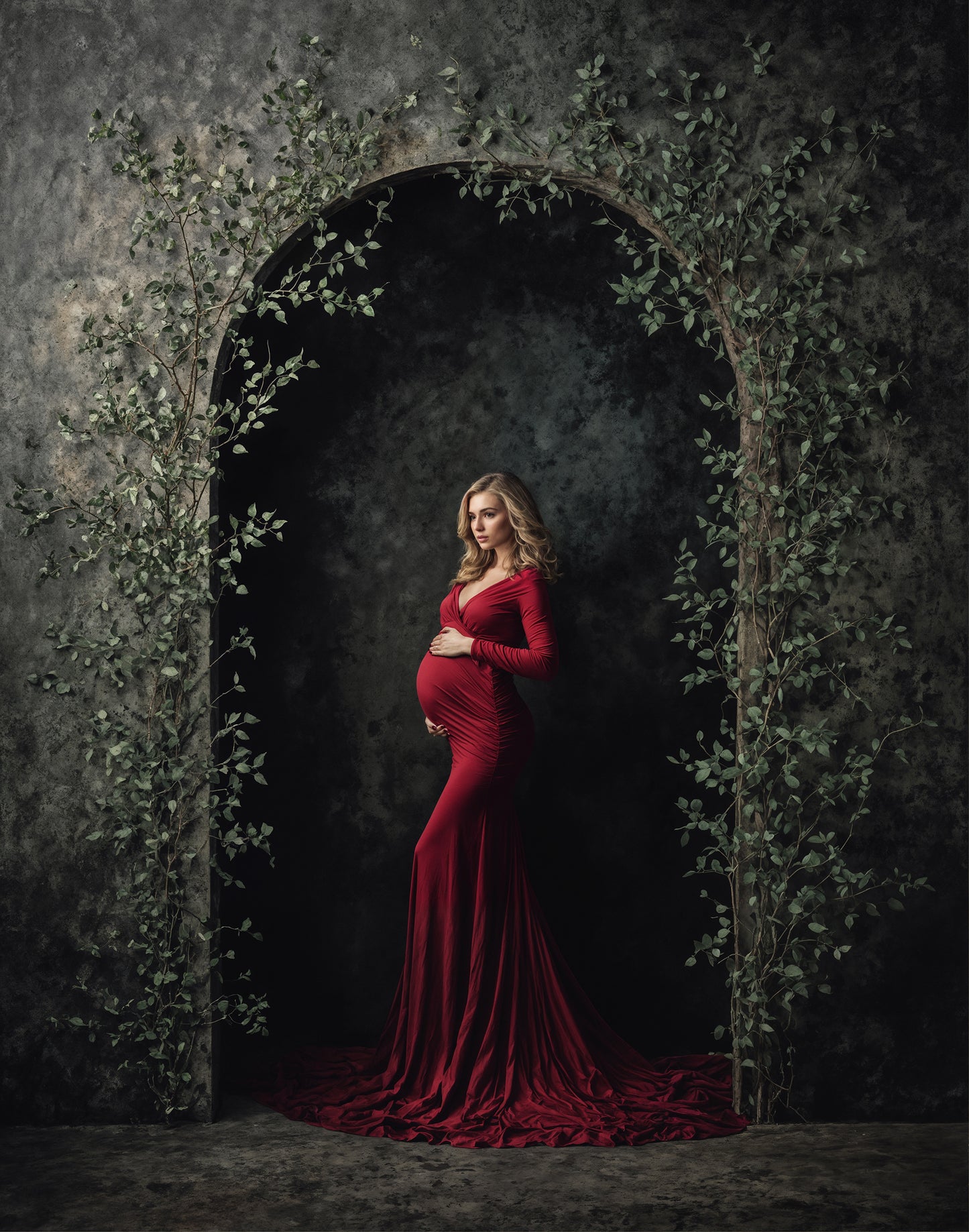Ivy Green Arch Digital Backdrop Set