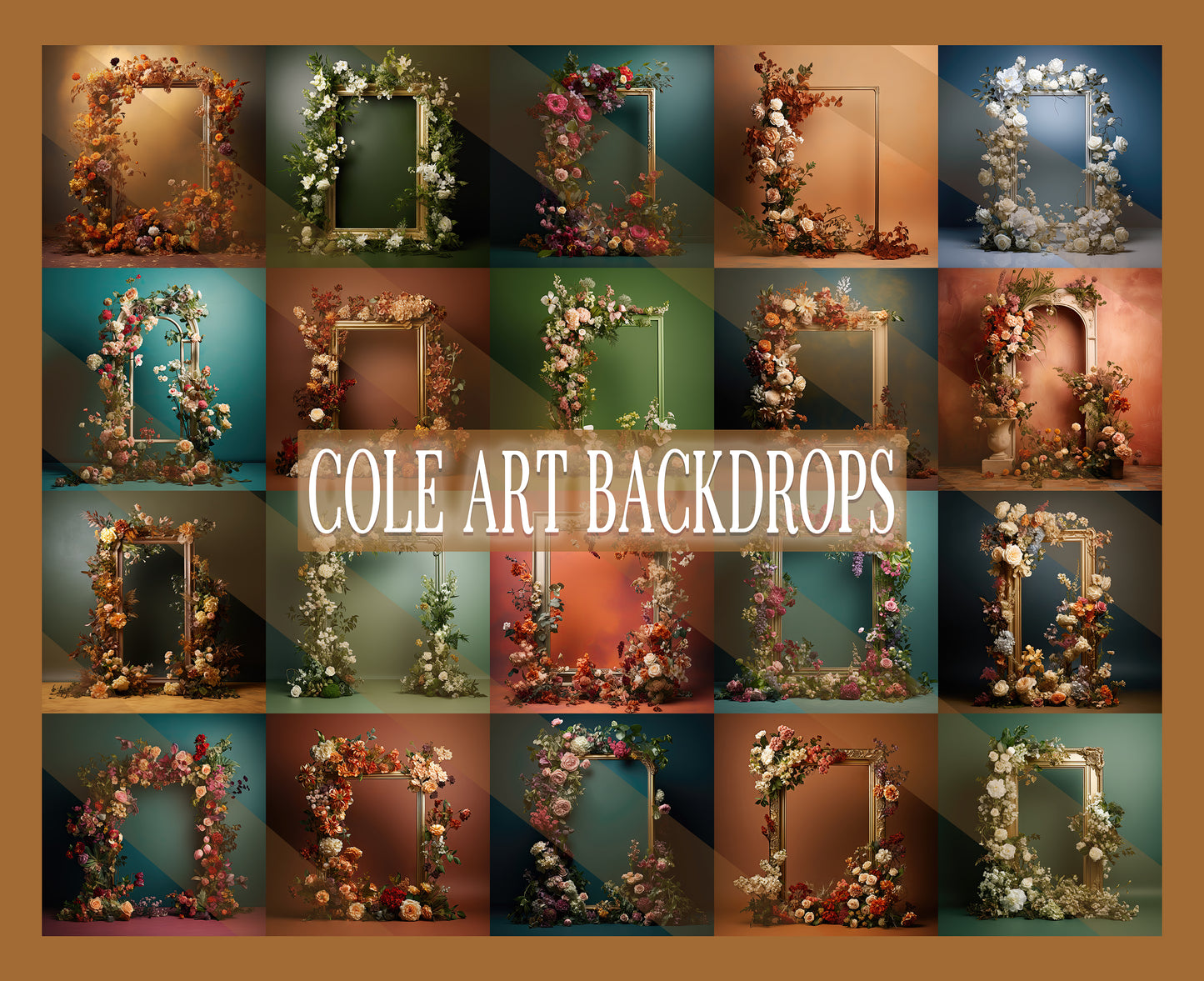 Set Frame Me COLOR 2: Fondos digitales, superposiciones para fondos de maternidad, superposiciones para fondos de estudio, texturas de bellas artes, superposiciones para Photoshop