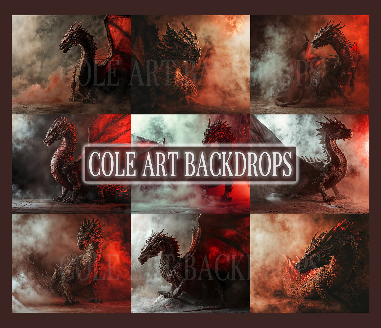 Conjunto de cenário digital Mother Dragons