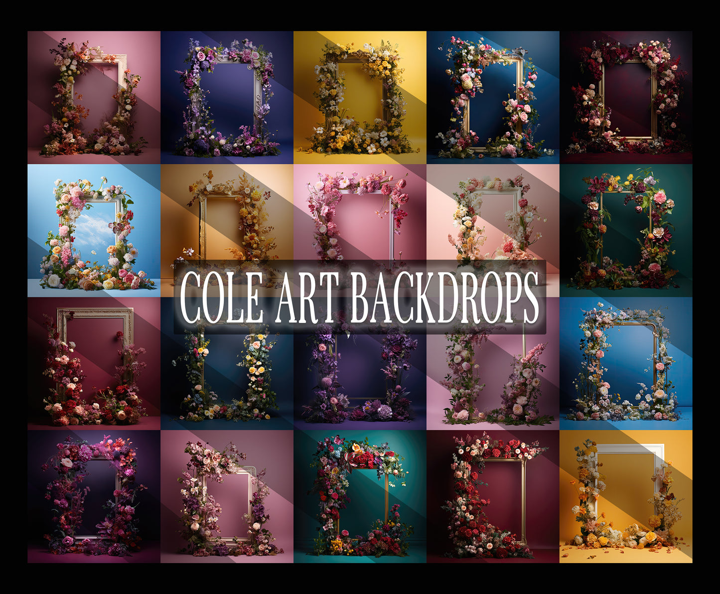 Frame Me COLOR Set 1 Fondos digitales, superposiciones de fondos de maternidad, superposiciones de fondos de estudio, texturas de bellas artes, superposiciones de Photoshop