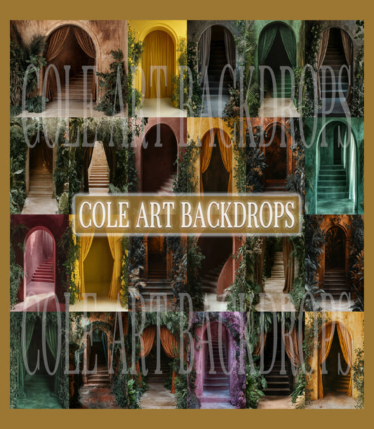 Lush Arch Digital Backdrop Set
