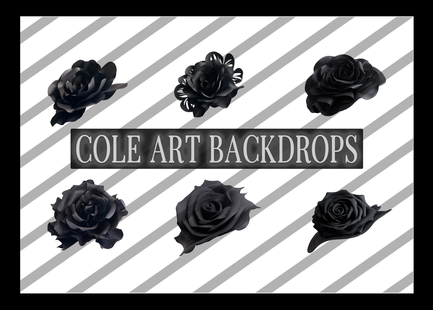 Black Rose Headpiece Overlays, Maternity Backdrop Overlays, Studio Backdrop Overlays, Fine Art Textures, Photoshop Overlays