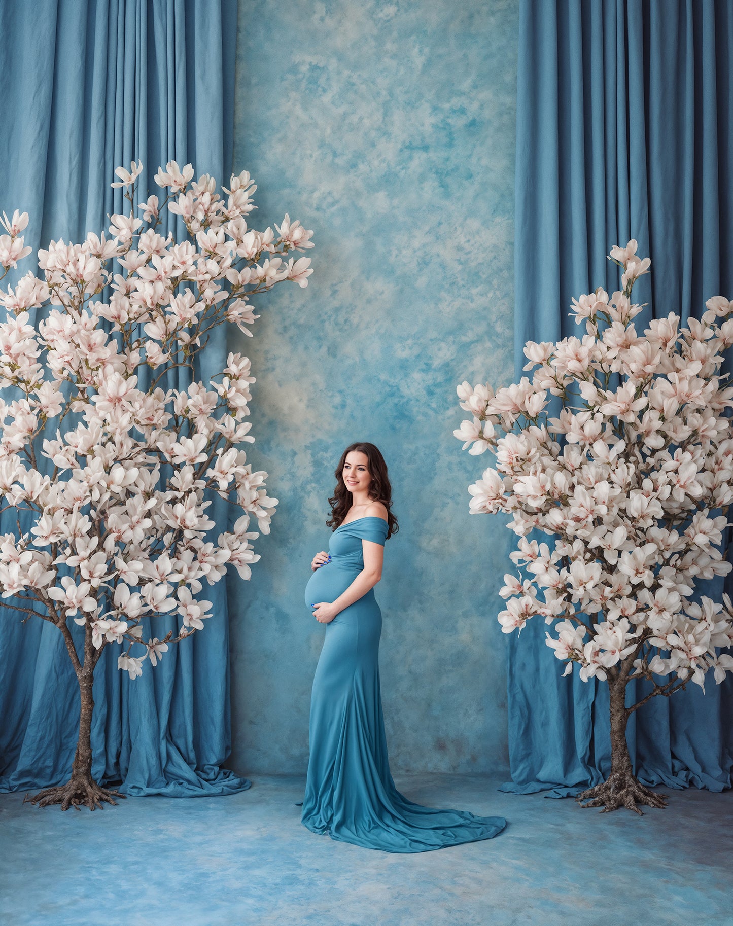 Magnolia Canvas Digital Backdrop Set