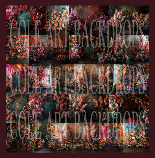 Conjunto de fondo digital Pop Lush