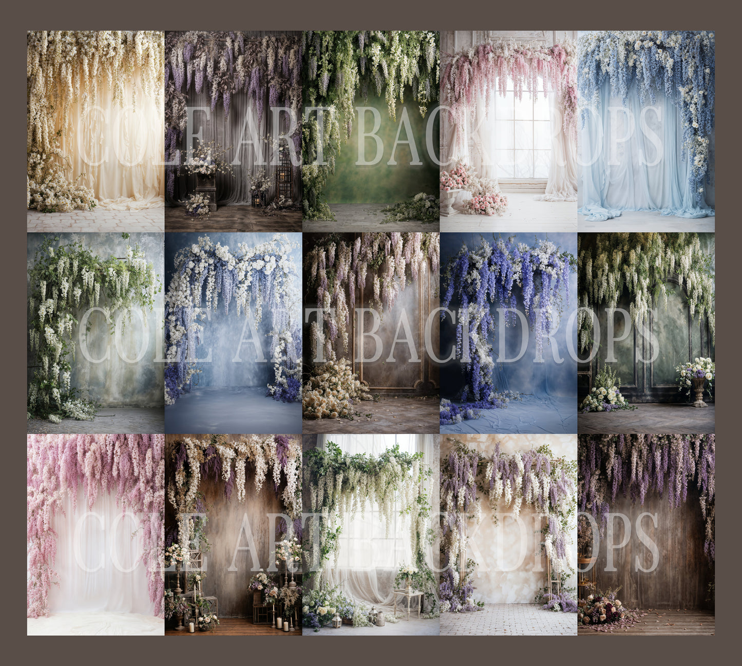 Conjunto de cenário digital Wisteria Heaven