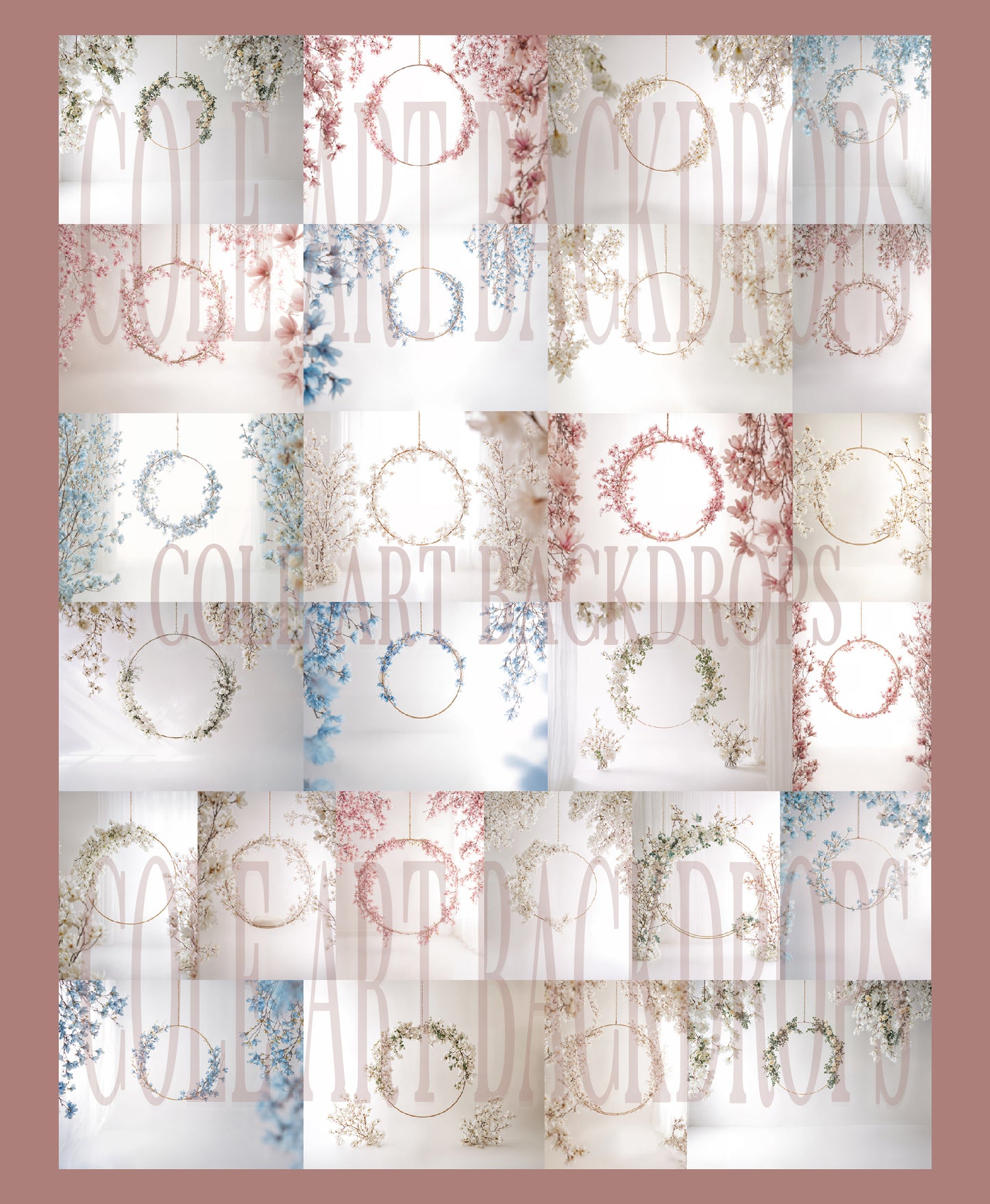Conjunto de cenário digital White Rings