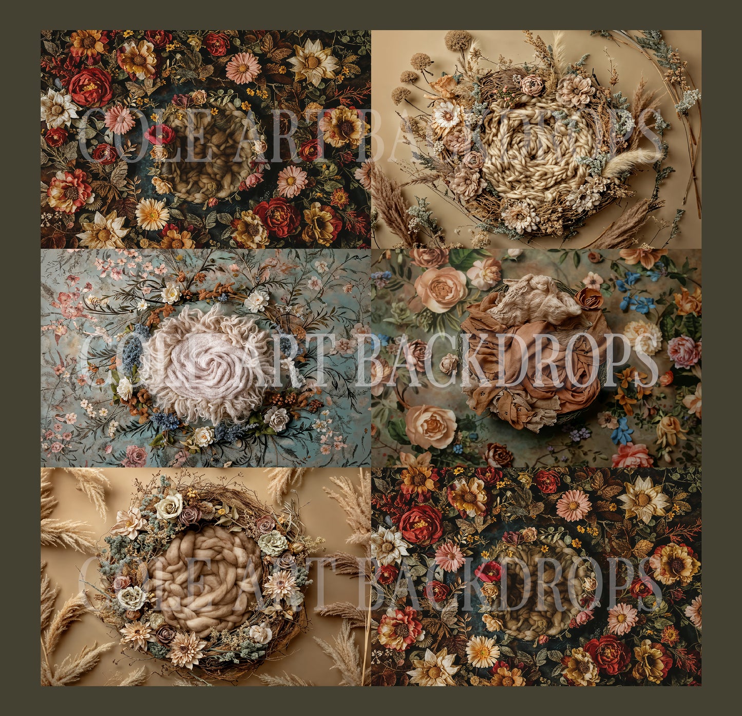 Baby Boop Digital Background, Newborn Backdrops Set