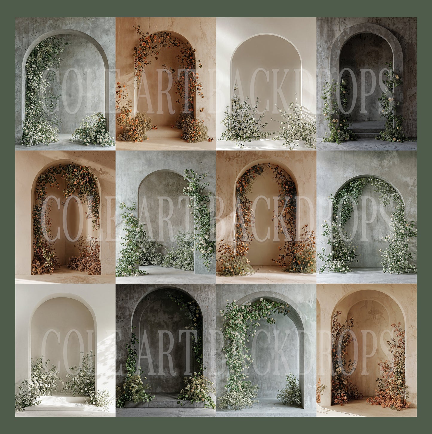 Conjunto de cenário digital Earthly Arches